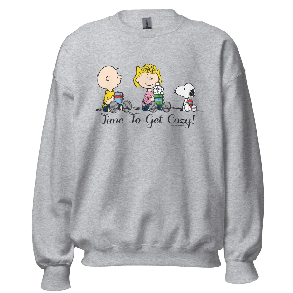 Discount Time To Get Cozy Adult Sweatshirt Snoopy | Sally Brown