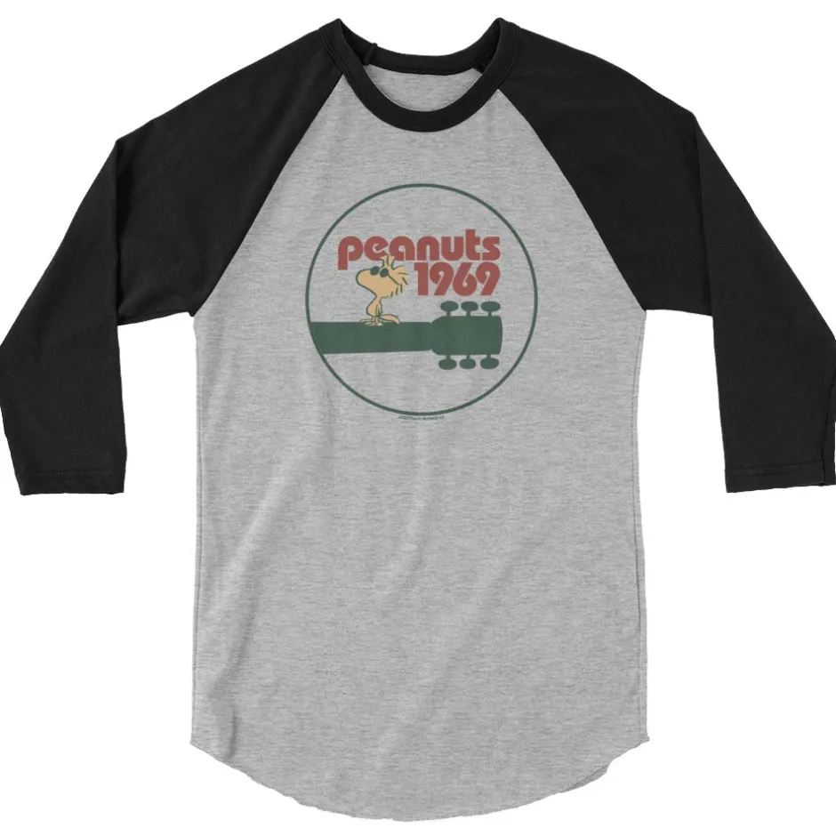 Sale Woodstock Guitar ¾ Sleeve Raglan T-Shirt Woodstock
