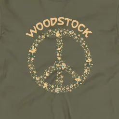 Outlet Woodstock Peace Adult Long Sleeve T-Shirt Woodstock | Long Sleeve T-Shirts