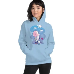 Discount 75 Years of Charlie And Snoopy Hug Adult Hoodie Snoopy | Charlie Brown