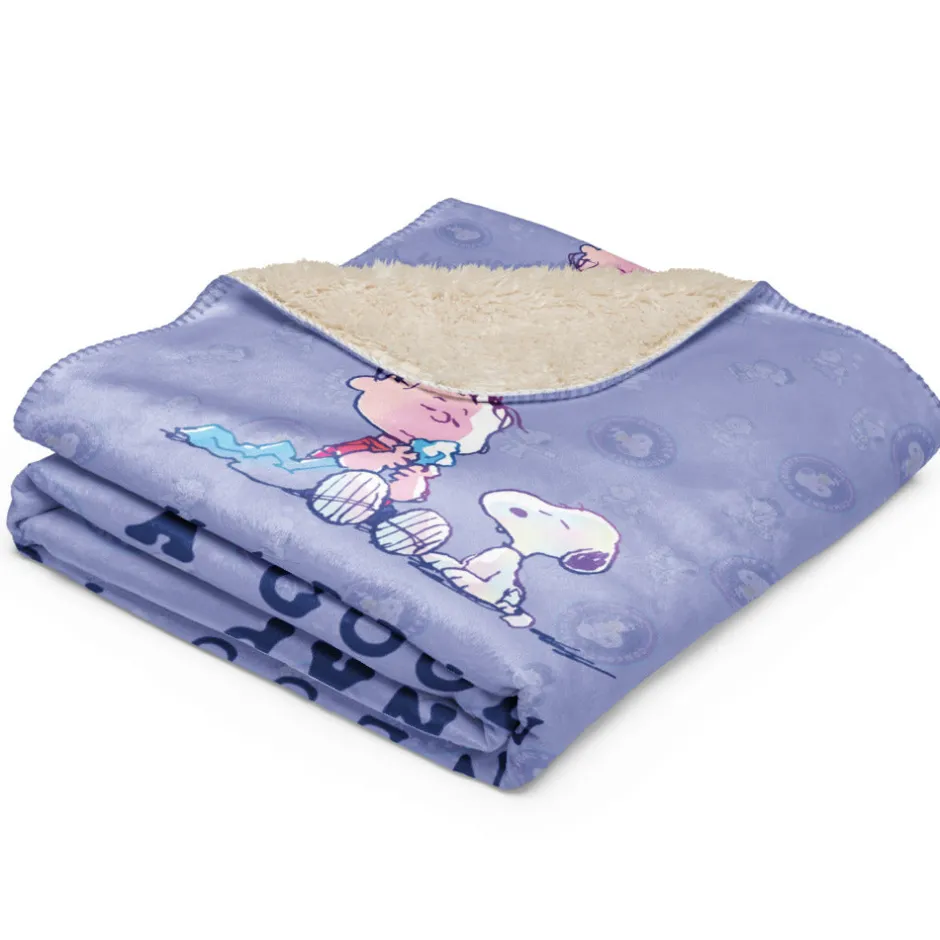 Fashion 75 Years of Happiness Is A Good Nap Sherpa Blanket Blankets & Pillows