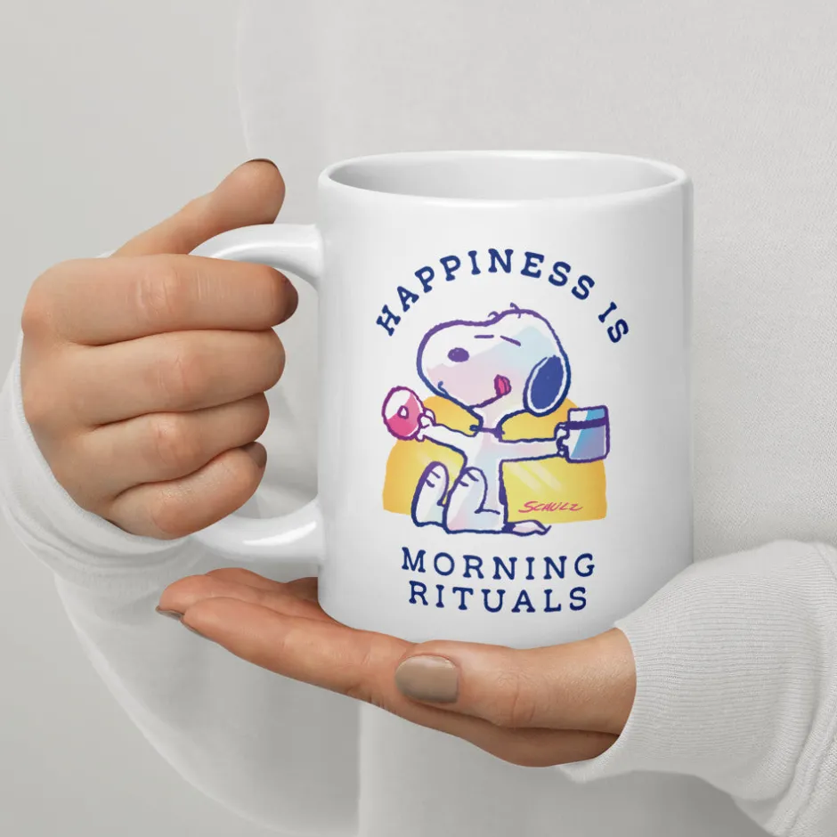 Hot 75 Years of Happiness Is Morning Rituals Mug Mugs