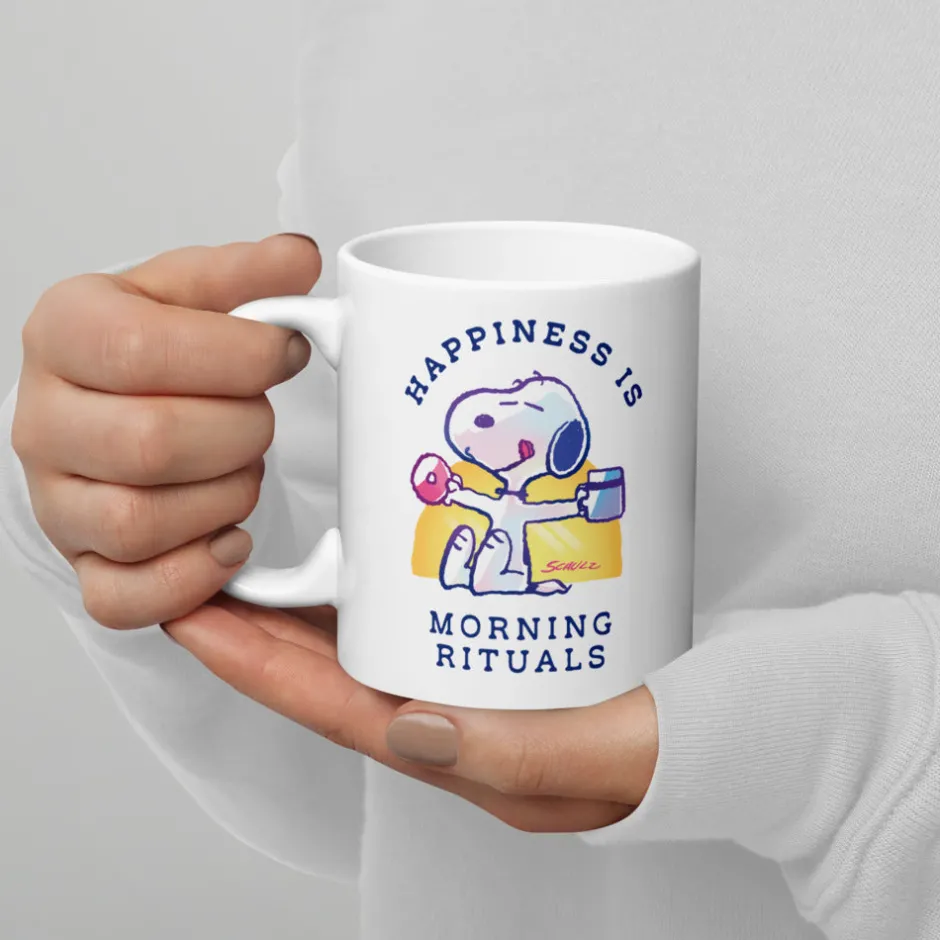Hot 75 Years of Happiness Is Morning Rituals Mug Mugs