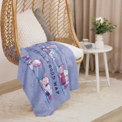 Fashion 75 Years of Happiness Is A Good Nap Sherpa Blanket Blankets & Pillows