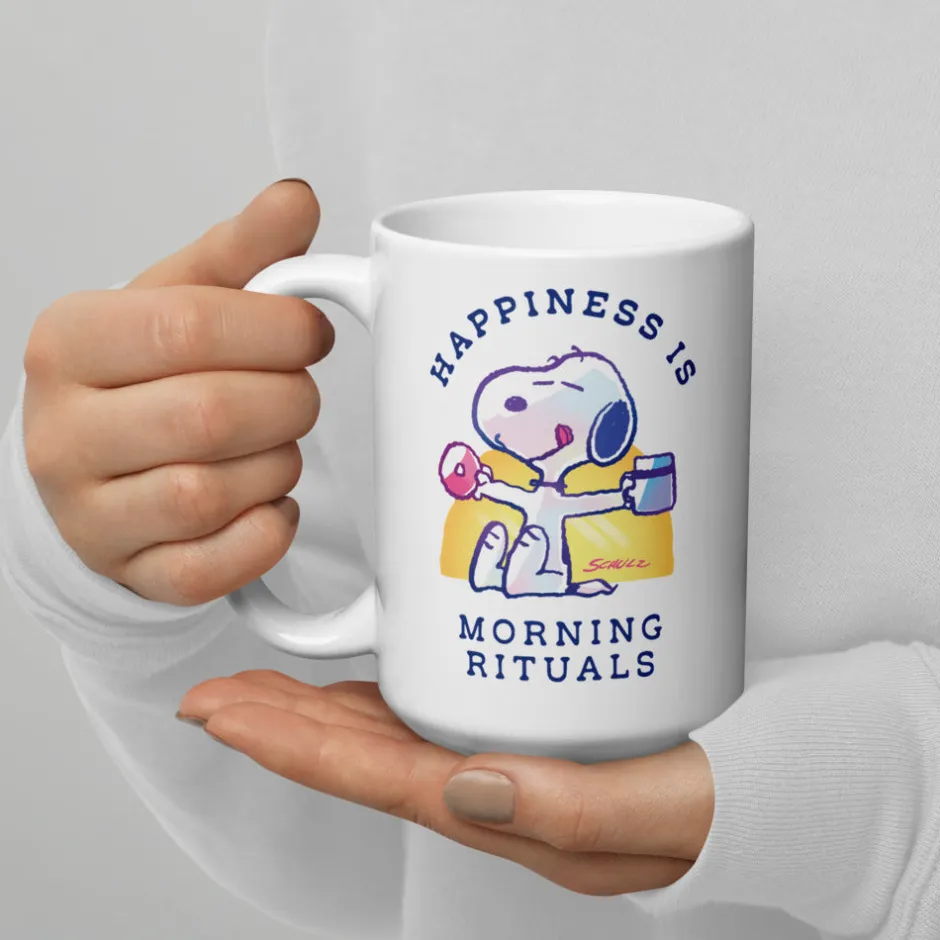 Hot 75 Years of Happiness Is Morning Rituals Mug Mugs
